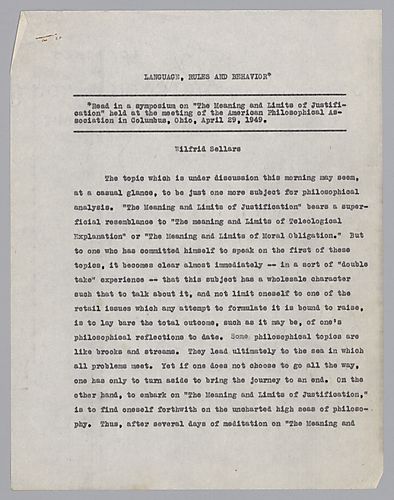 "Language, Rules, and Behavior,"