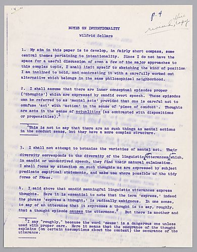 "Notes on Intentionality,"