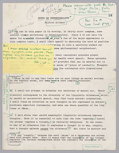 "Notes on Intentionality,"