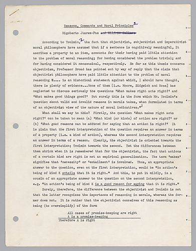 "Reasons, Commands, and Moral Principles,"