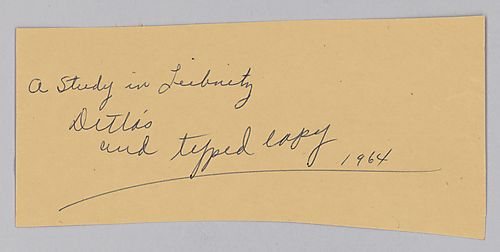 "A Study in Leibnitz,"