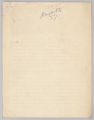 "Substance and Form in Aristotle: An Exploration,"