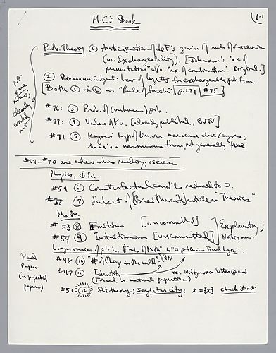 M.C.'s Book