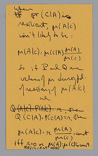 "Data are Stable Aspects of Probability Distinctions",