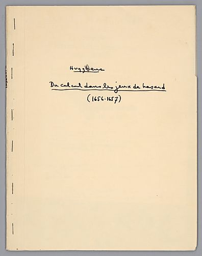 Huygens, Christiaan: Oevre completès, Vol. 14, Annotated Copy and Research Notes