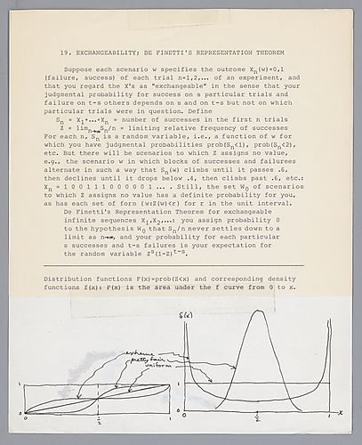Exchangeability: De Finetti's Representation Theorem