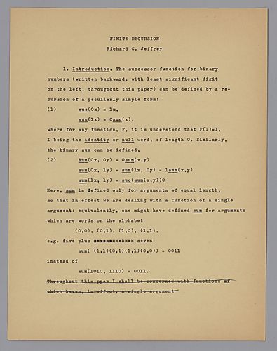 "Automata: Finite Recursion, Computer Logic, et al.",