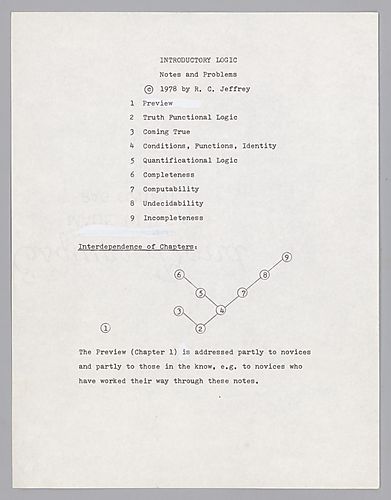 "Introductory Logic: Notes and Problems",