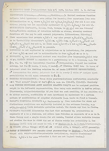 "On Inductive Logic",