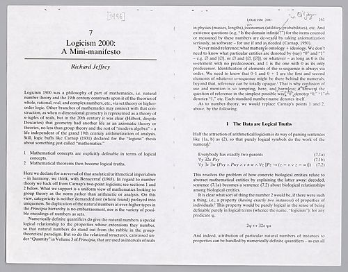 "Logicism 2000: A Mini-Manifesto",