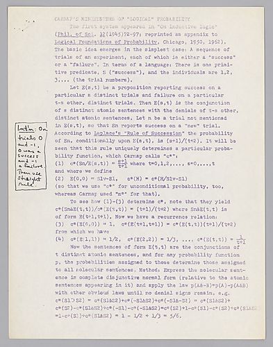 "Carnap's Minisystems of 'Logical Probability'"