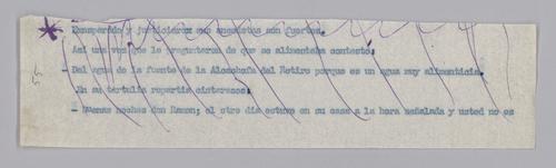 Typed Manuscript Fragments