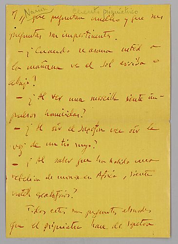Unidentified Title ("Cuento psiquiátrico")