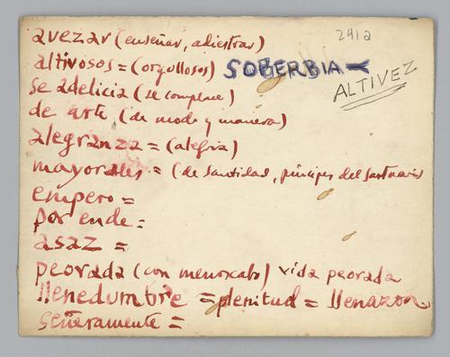 Dictionary Cards, 2-sided