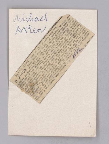 Clippings on Mostly British and French Authors