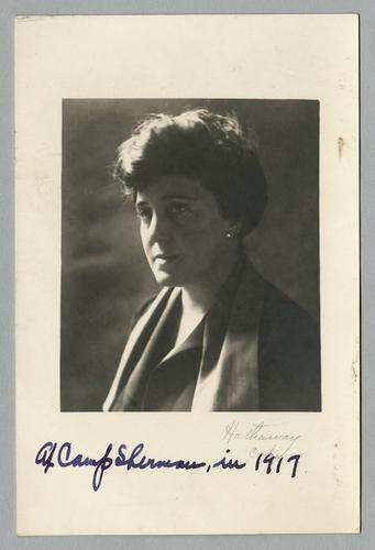 Mary Roberts Rinehart portrait "At Camp Sherman, in 1917"