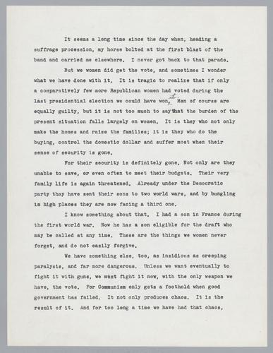 Suffrage and voting