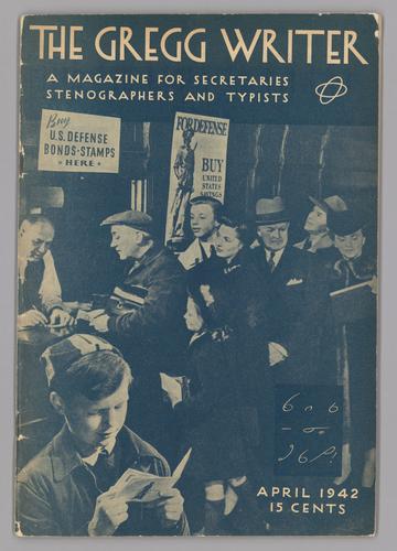 "Twenty-three and a Half Hours' Leave" - shorthand - in The Gregg Writer vol XLIV no. 8