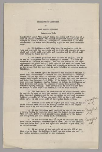 Publication rights assigned to Farrar & Rinehart and Rinehart and Co.