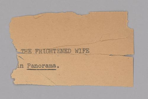 "Het testament van een jonge vrouw" ["The Frightened Wife"] in Panorama 40ste Jaarg. no 45