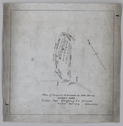 Plan of property to be used at slate dump