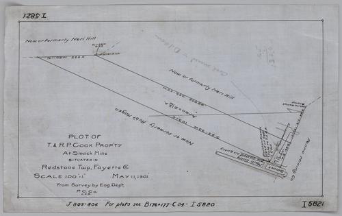 Plot of T. and R. P. Cook property at mine
