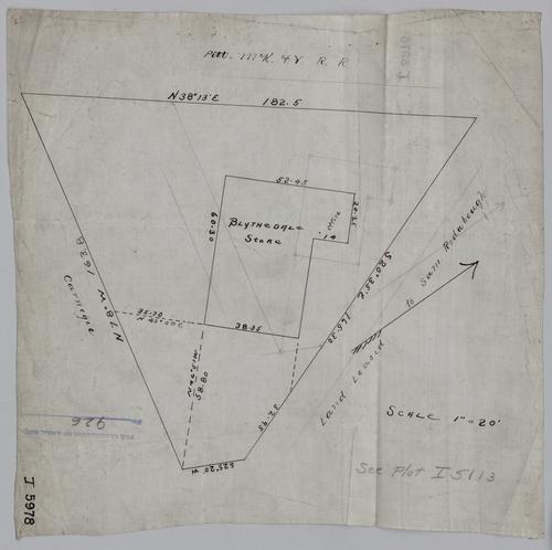 Plan showing properties