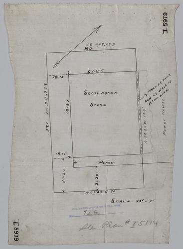 Plan of Scott Haven store