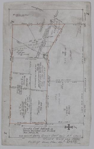 Plan showing sundry coal interests in Union Township and West Liberty Borough