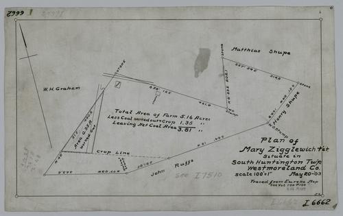 Plan of Mary Zigglewich tract