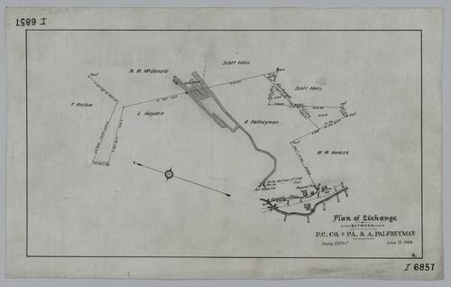 Plan of exchange between Pittsburgh Coal Co. and A. Palfreyman