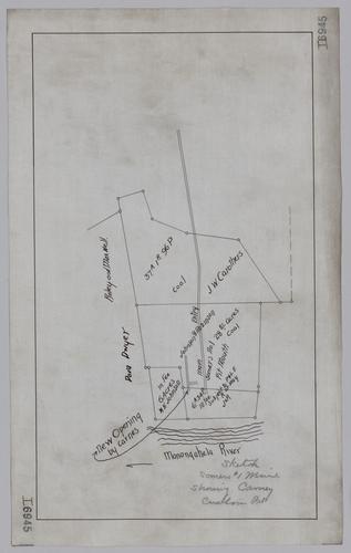 Sketch showing Camey (Cuslirn) pit