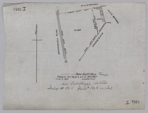 Plan showing Moss Distillery tract