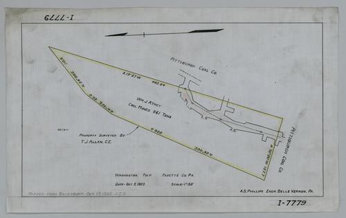 Plan showing property of William J. Athey