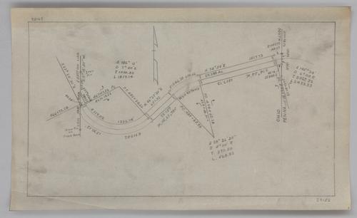 Survey map of the property of A. W. and A. E. Marshall