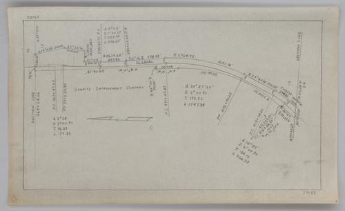 Survey map of the property of John C. Miller