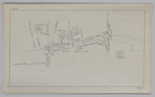 Survey map of the property of James W. Makall