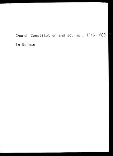 Constitution and Minutes