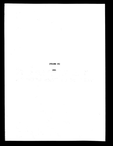 Pittsburgh, Building Permit Dockets, Volume 18, 1901