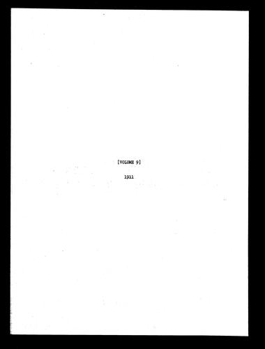Record Books of New Additions, Volume 9, 1911