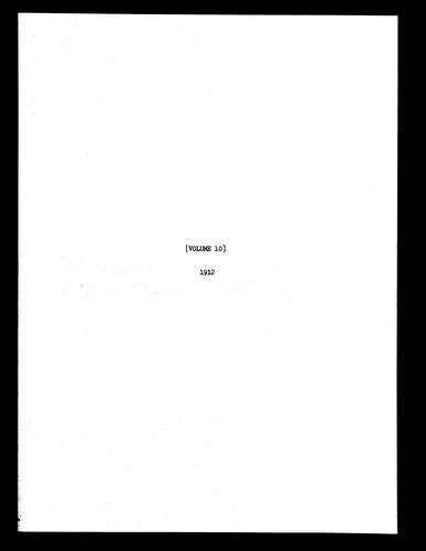 Record Books of New Additions, Volume 10, 1912
