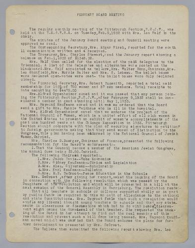 Executive Board Minutes
