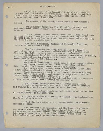 Executive Board Minutes