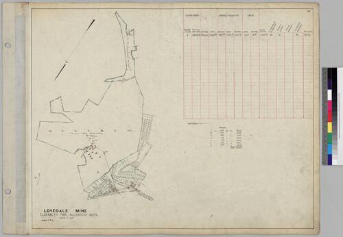 Lovedale Mine, Sheet 1