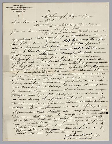From John H. McCrury to Morrison Foster