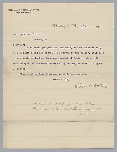 From J.W. McCrury to Morrison Foster