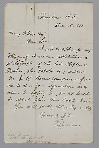 From E.H. Johnston to Henry Kleber