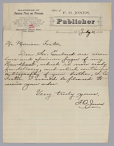From F.O. Jones to Morrison Foster