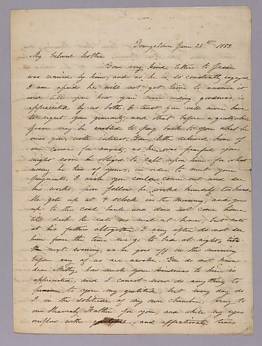 From Henrietta Thornton to "my dear brother"