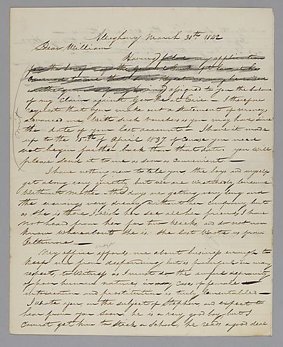 From William B. Foster to William Foster, Jr.